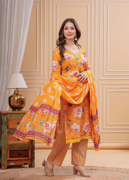 Printed Cotton suit set setenhanced