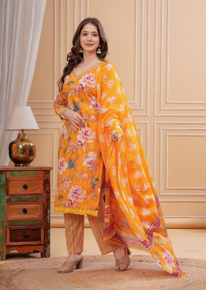 Printed Cotton suit set setenhanced