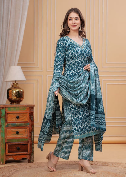 Printed Cotton suit set setenhanced