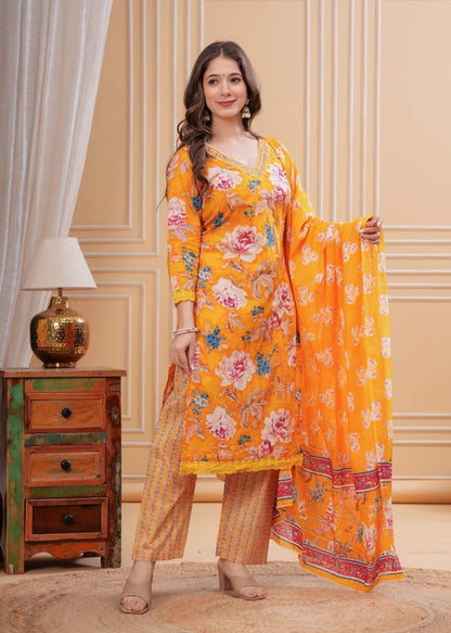 Printed Cotton suit set setenhanced