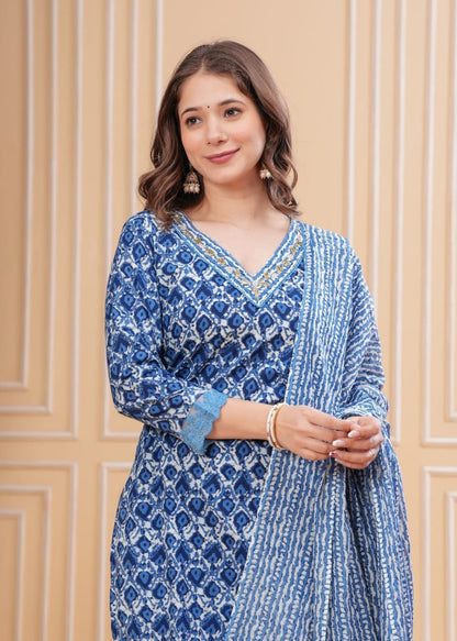 Printed Cotton suit set setenhanced