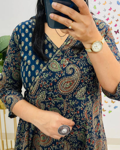 Women's printed cotton kurta & pant or dupatta set♥️♥️