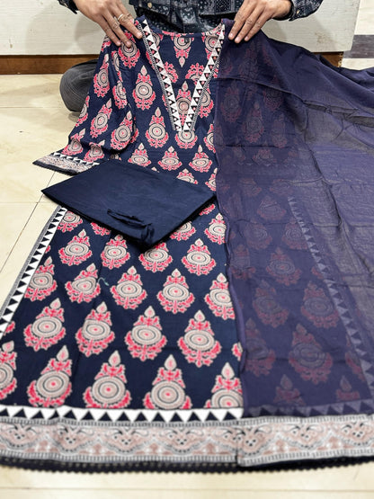 Featuring beautiful  hand work Jaipur print